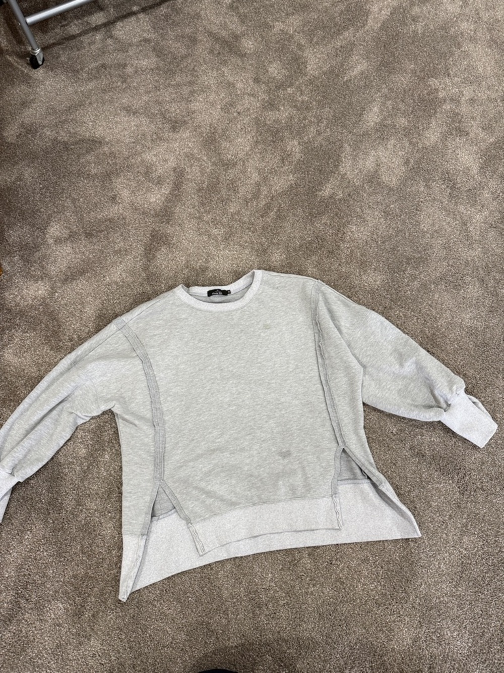 Light Gray Women's Crewneck Sweatshirt